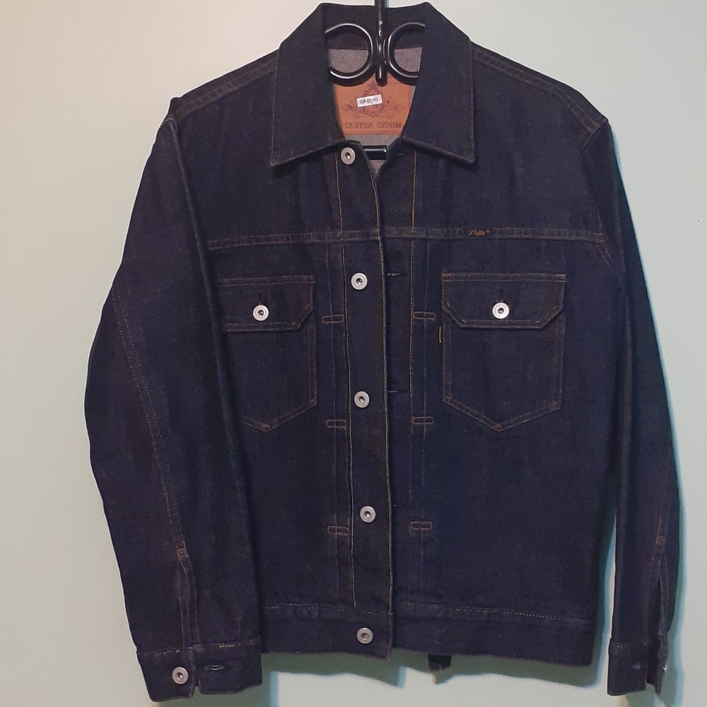 Indiana Jones    Cinch-back Indigo-rinse Denim Trucker Jean Jacket Shacket